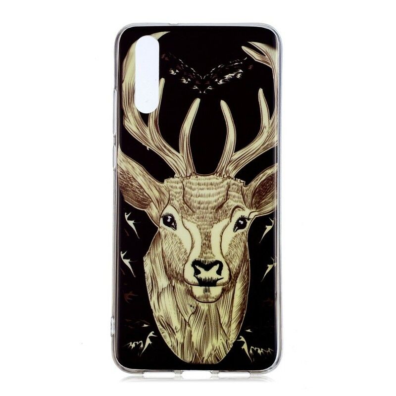 Deksel Til Huawei P20 Fluorescerende Majestic Stag