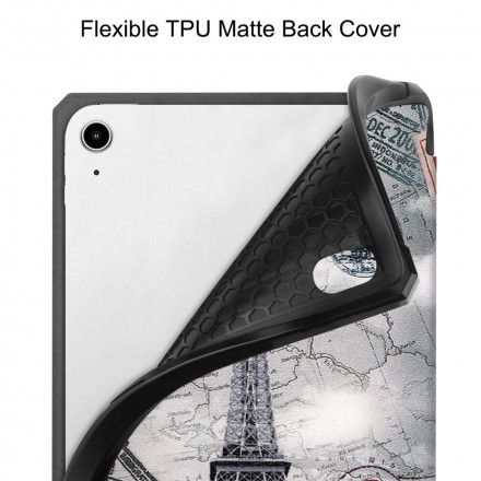 Beskyttelse Deksel Til iPad Mini 6 (2021) Eiffel Tower Stylus Holder