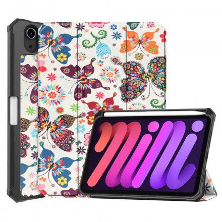 Beskyttelse Deksel Til iPad Mini 6 (2021) Vintage Blomsterpennholder