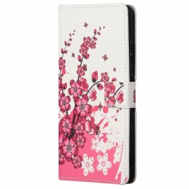 Folio Deksel Til Xiaomi Redmi Note 11 Pro / 11 Pro 5G Tropiske Blomster