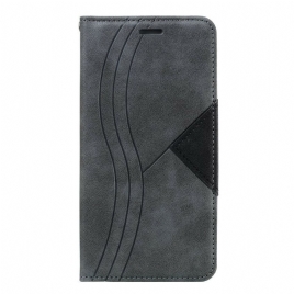 Beskyttelse Deksel Til iPhone 11 Folio Deksel Wave Leather Style