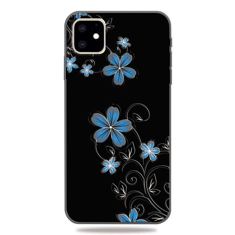 Deksel Til iPhone 11 Blå Blomster