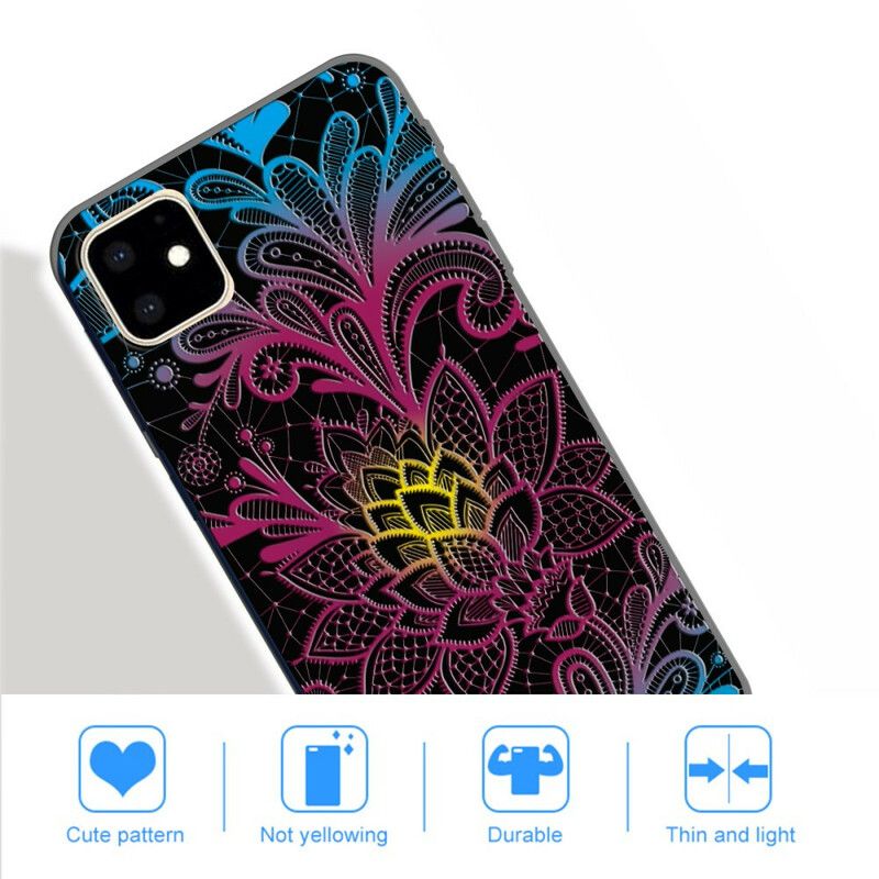 Deksel Til iPhone 11 Floral Intens Farget