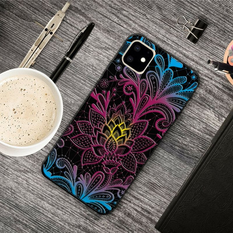 Deksel Til iPhone 11 Floral Intens Farget