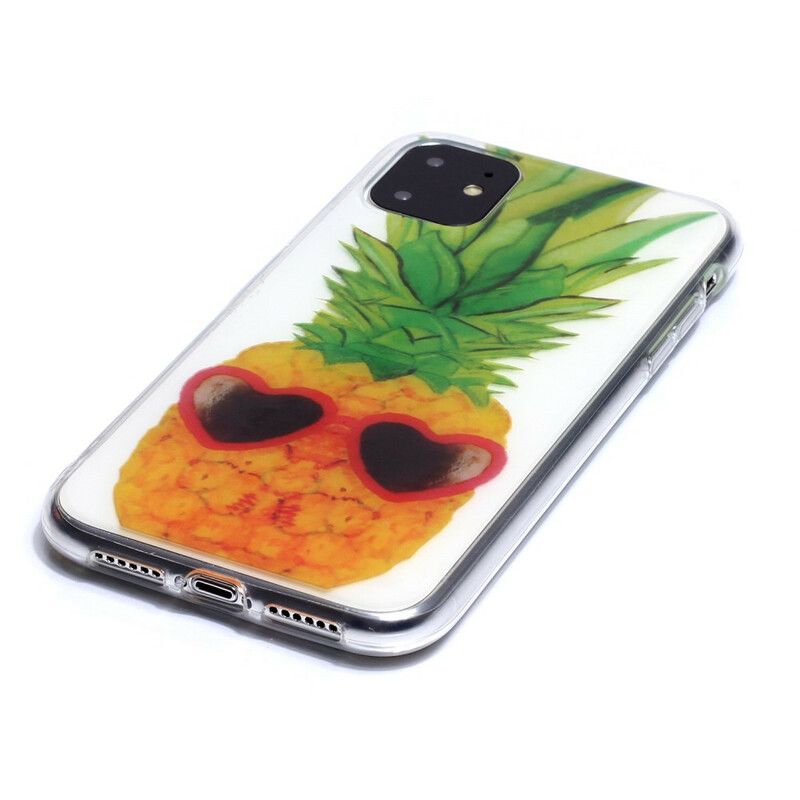 Deksel Til iPhone 11 Transparent Inkognito Ananas