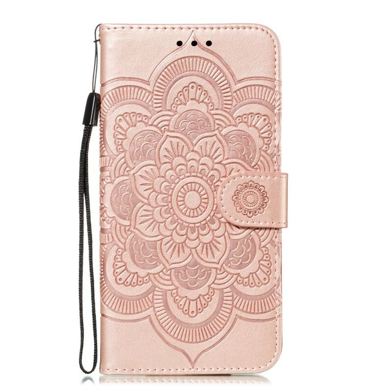 Folio Deksel Til iPhone 11 Med Kjede Full Strappy Mandala