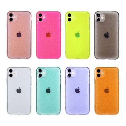 Mobildeksel Til iPhone 11 Fluorescerende Glitter