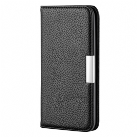 Beskyttelse Deksel Til Samsung Galaxy S22 Ultra 5G Folio Deksel Ultra Chic Litchi Imitert Skinn