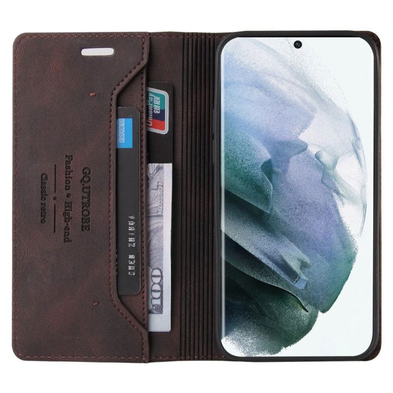 Beskyttelse Deksel Til Samsung Galaxy S22 Ultra 5G Folio Deksel Faux Leather Gq.utrobe