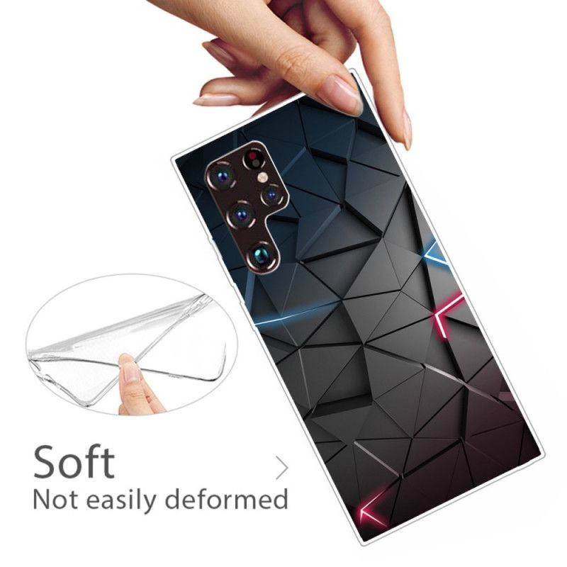 Deksel Til Samsung Galaxy S22 Ultra 5G Fleksibel Geometri