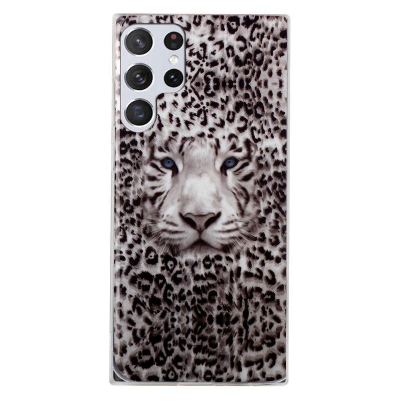 Deksel Til Samsung Galaxy S22 Ultra 5G Fluorescerende Leopard