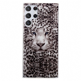 Deksel Til Samsung Galaxy S22 Ultra 5G Fluorescerende Leopard