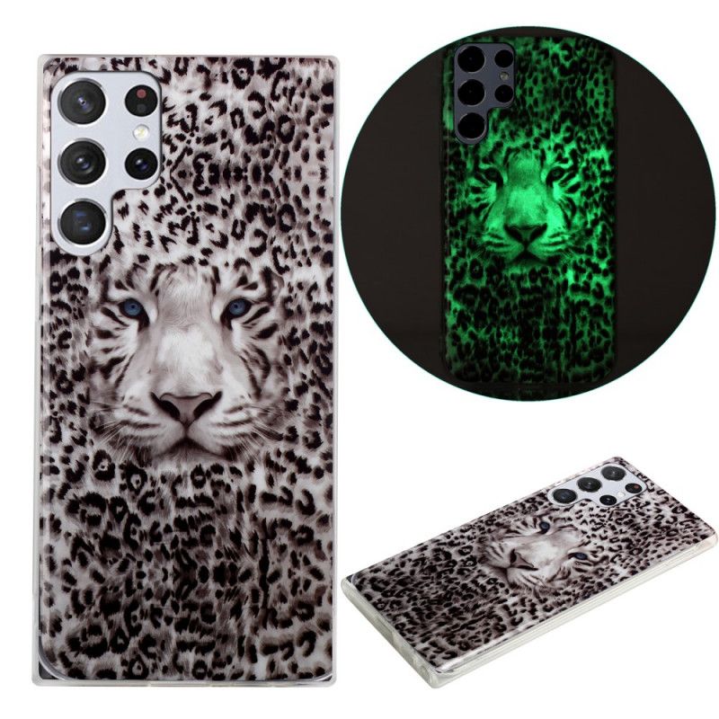 Deksel Til Samsung Galaxy S22 Ultra 5G Fluorescerende Leopard