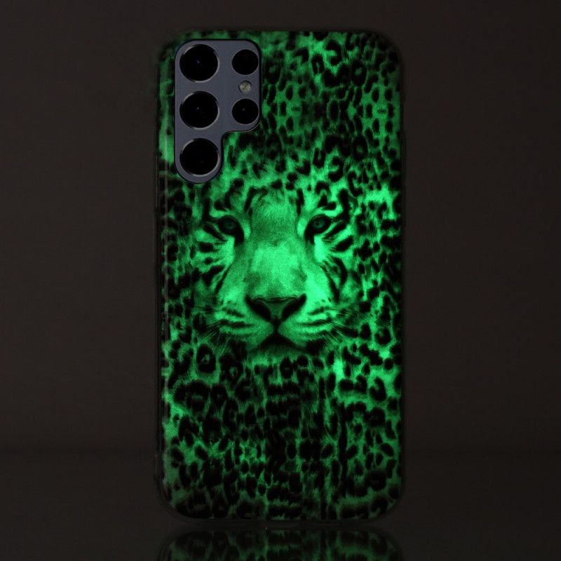 Deksel Til Samsung Galaxy S22 Ultra 5G Fluorescerende Leopard