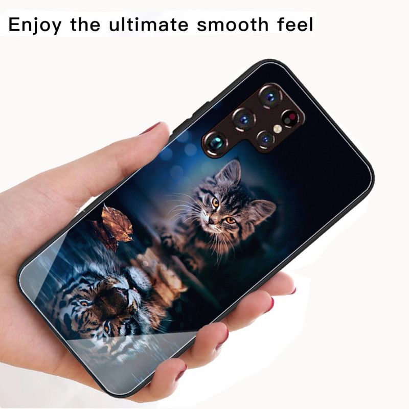 Deksel Til Samsung Galaxy S22 Ultra 5G Min Tiger Herdet Glass