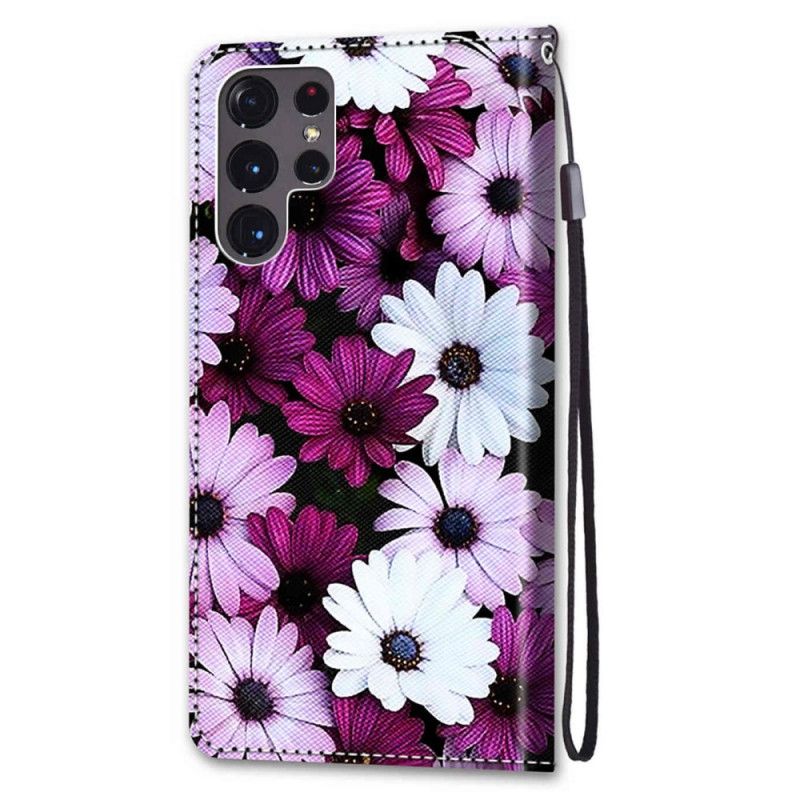 Folio Deksel Til Samsung Galaxy S22 Ultra 5G Floral Wonder