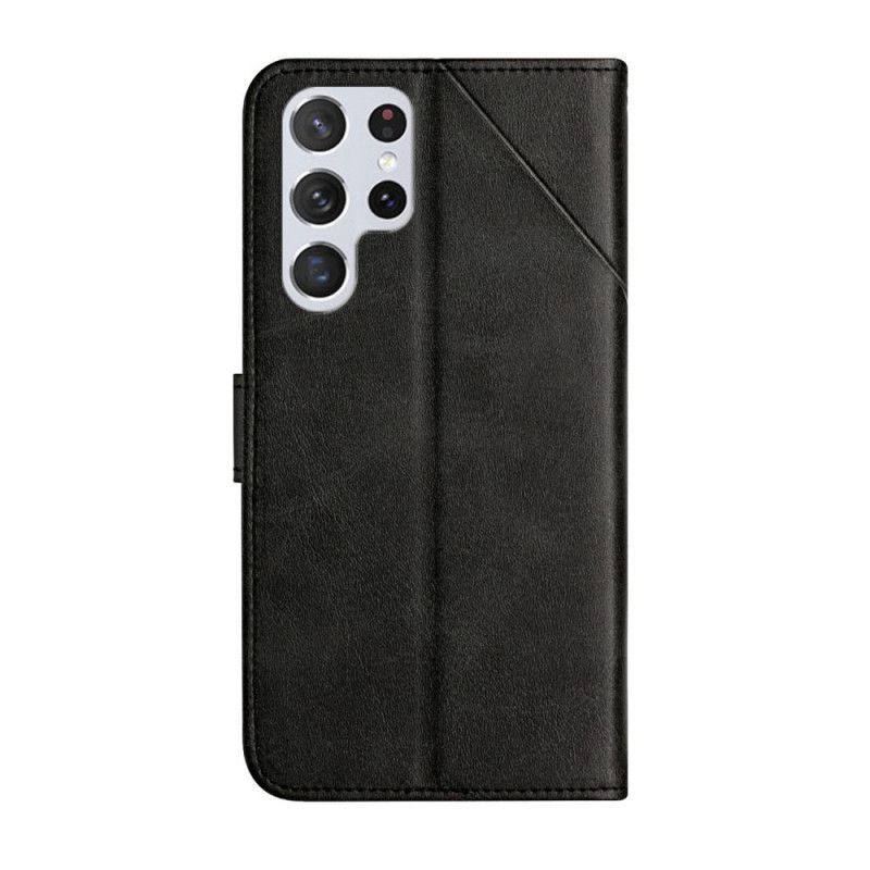 Lærdeksel Til Samsung Galaxy S22 Ultra 5G Geo X Design Leather Style