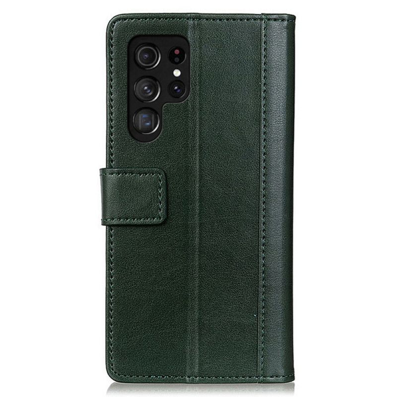 Lærdeksel Til Samsung Galaxy S22 Ultra 5G Style Leather Elegance