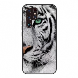 Mobildeksel Til Samsung Galaxy S22 Ultra 5G Tiger Herdet Glass