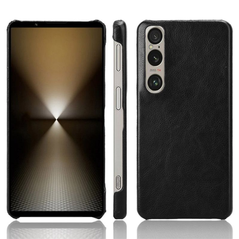 Deksel Sony Xperia 1 Vi Litchi Leather Effect