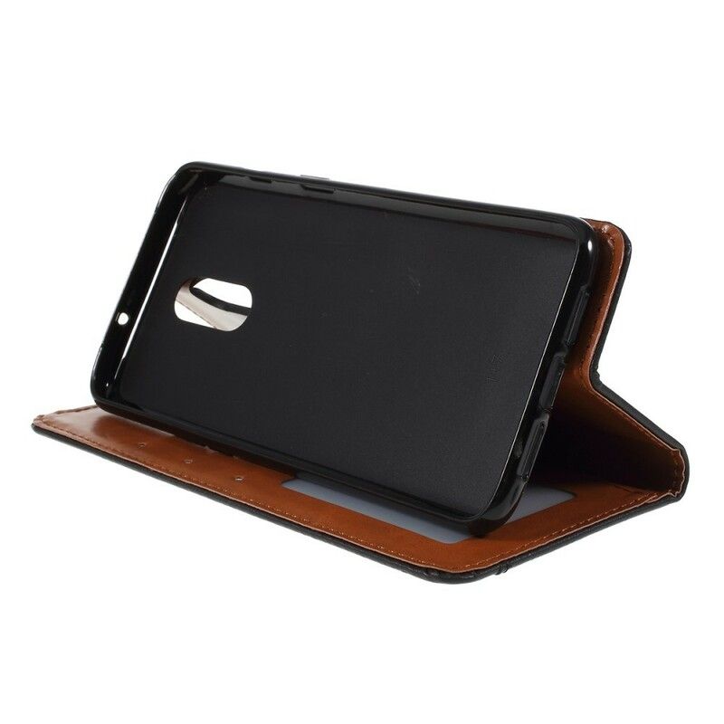 Beskyttelse Deksel Til OnePlus 7 Folio Deksel Faux Leather Card Holder