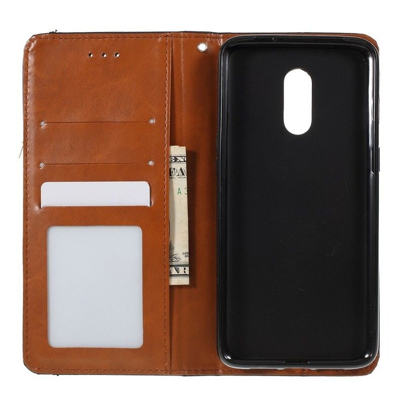 Beskyttelse Deksel Til OnePlus 7 Folio Deksel Faux Leather Card Holder