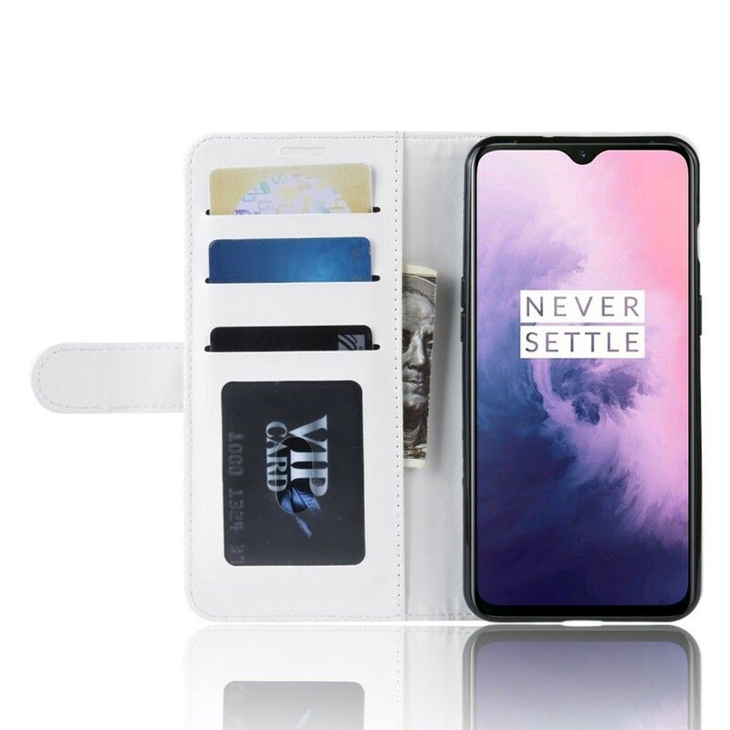 Folio Deksel Til OnePlus 7 Premium Kunstskinn