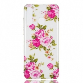 Deksel Til Huawei P30 Lite Fluorescerende Liberty-blomster