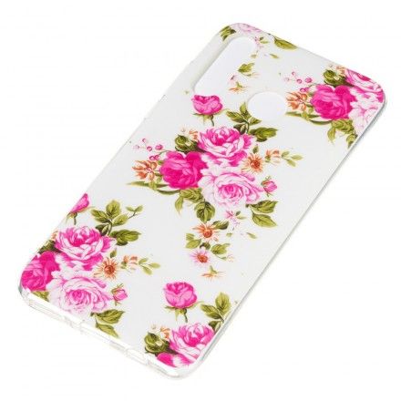 Deksel Til Huawei P30 Lite Fluorescerende Liberty-blomster