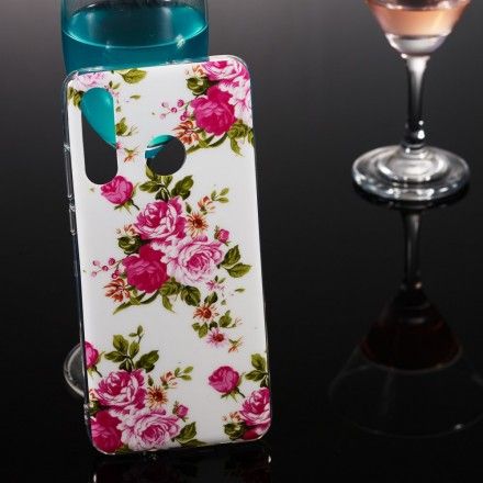 Deksel Til Huawei P30 Lite Fluorescerende Liberty-blomster