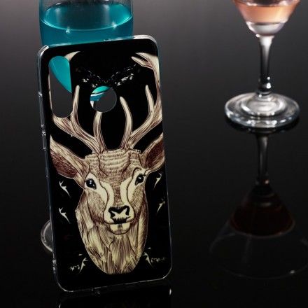 Deksel Til Huawei P30 Lite Fluorescerende Majestic Stag