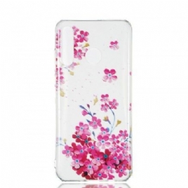 Deksel Til Huawei P30 Lite Gule Og Magenta Blomster