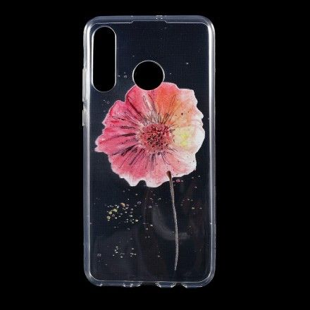 Deksel Til Huawei P30 Lite Sømløst Blomstermønster I Akvarell