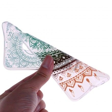 Deksel Til Huawei P30 Lite Transparent Farget Mandala