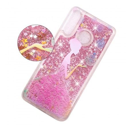 Deksel Til Huawei P30 Lite Transparent Glitterkjole