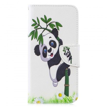 Folio Deksel Til Huawei P30 Lite Panda På Bambus