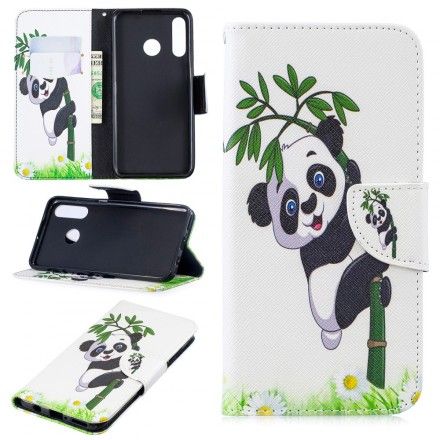 Folio Deksel Til Huawei P30 Lite Panda På Bambus