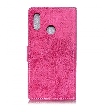 Folio Deksel Til Huawei P30 Lite Vintage Skinneffekt