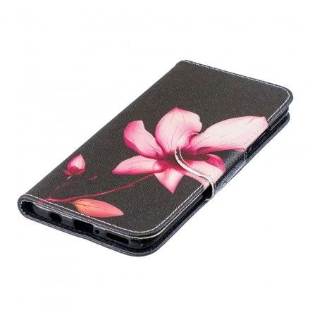 Lærdeksel Til Huawei P30 Lite Rosa Blomst