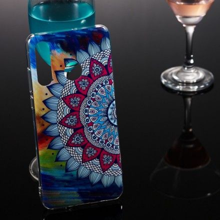 Mobildeksel Til Huawei P30 Lite Fluorescerende Fargerik Mandala