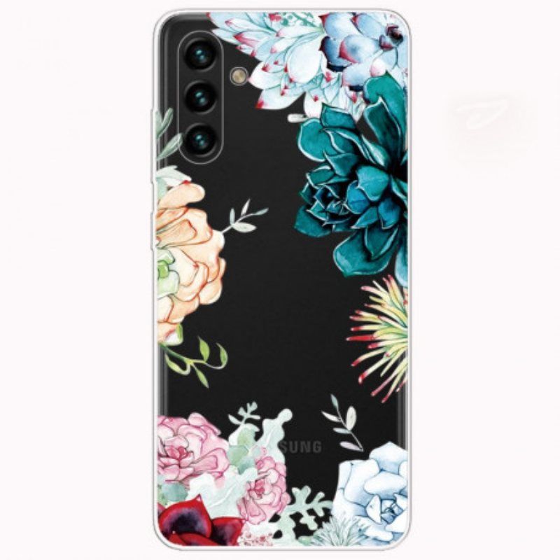 Deksel Til Samsung Galaxy A13 5G / A04s Akvarell Blomster