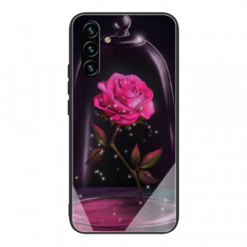 Mobildeksel Til Samsung Galaxy A13 5G / A04s Magisk Rosa Herdet Glass