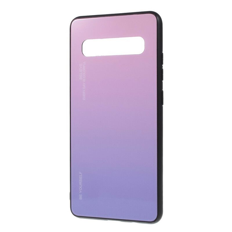 Deksel Til Samsung Galaxy S10 5G Vær Deg Selv Herdet Glass