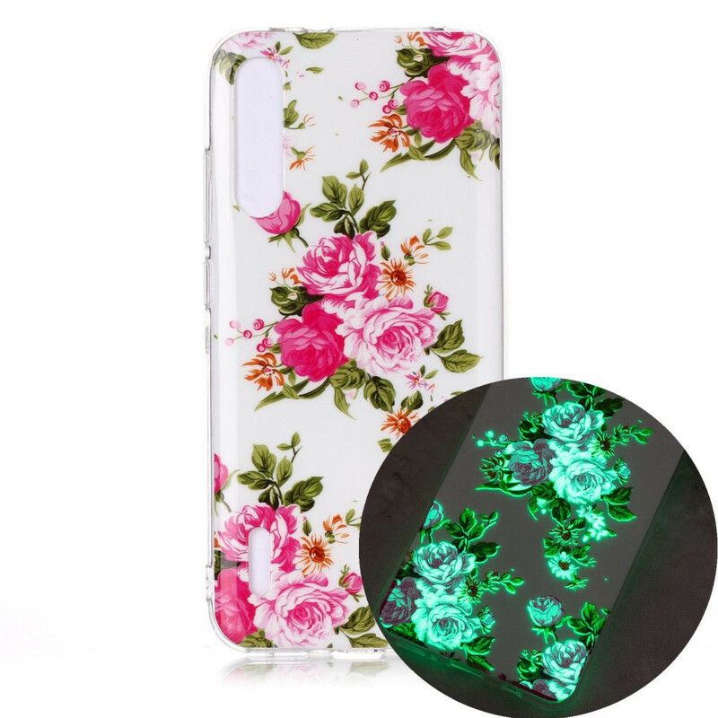 Mobildeksel Til Xiaomi Mi A3 Fluorescerende Liberty-blomster