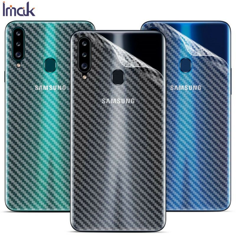 Beskyttelsesfilm Bak For Samsung Galaxy A20S Carbon Style Imak