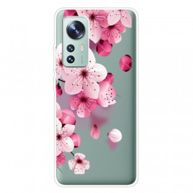 Deksel Til Xiaomi 12 Pro Silikon Roseblomster