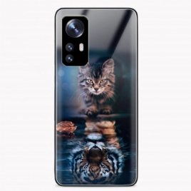 Deksel Til Xiaomi 12 Pro Vaksom Katt Herdet Glass