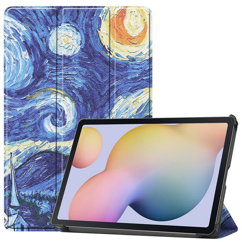 Beskyttelse Deksel Til Samsung Galaxy Tab S7 / Tab S8 Starry Night Penneholder