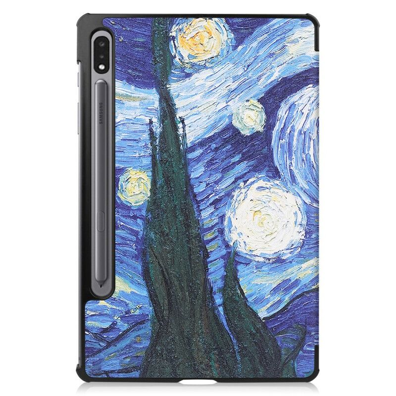 Beskyttelse Deksel Til Samsung Galaxy Tab S7 / Tab S8 Starry Night Penneholder