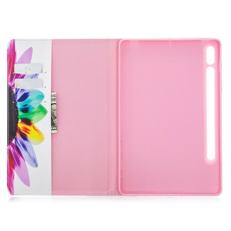 Case Til Samsung Galaxy Tab S7 / Tab S8 Akvarellblomst